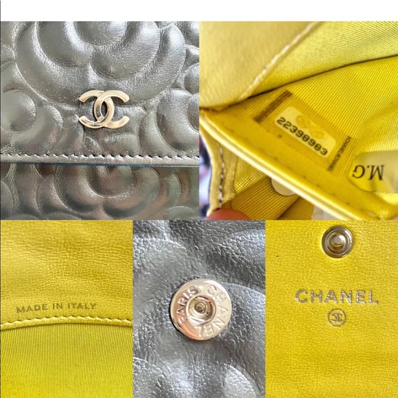 COPY - Auth CHANEL Black Camellia Bifold Wallet - Picture 3 of 12